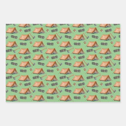 Rugzak Tent Bushcraft Camping Pattern Mok Inpakpapier Vel (Voorkant 3)