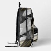 Rugzak Trend Abstract Art Zwart Wit Goud (Links)