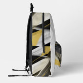 Rugzak Trend Abstract Art Zwart Wit Goud (Links)