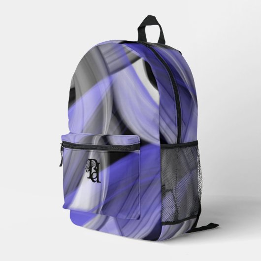 Rugzak Trend Abstract Lila Paars (Achterkant Hoek Rechts)