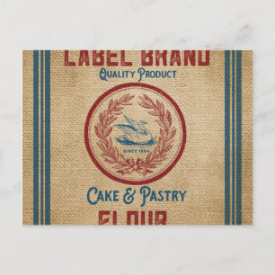 rugzak van gebak briefkaart