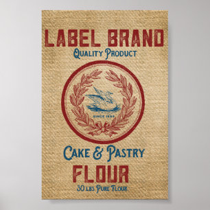  rugzak van gebak poster