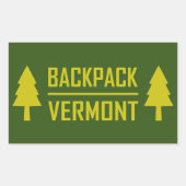 rugzak Vermont Rechthoekige Sticker (Voorkant)