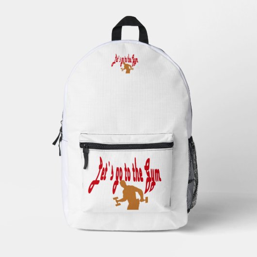 Rugzak voor gym en workout (Voorkant)