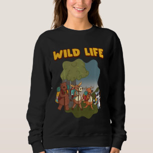 Rugzak Wildlife Shirt Herten Moose Raccoon Beer Hi