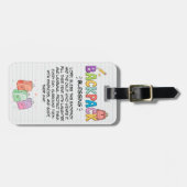 Rugzak Zegen Bagage Label voor Kinderen (Voorkant horizontaal)