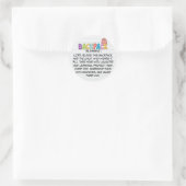 Rugzak Zegen Gebedssticker Ronde Sticker (Tas)