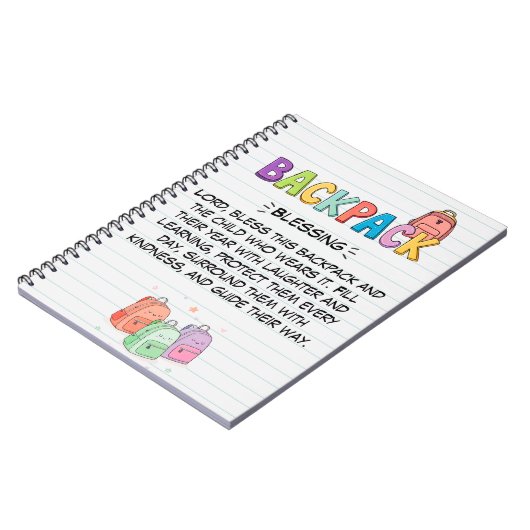 Rugzak Zegen Notebook Notitieboek (Linkerzijde)