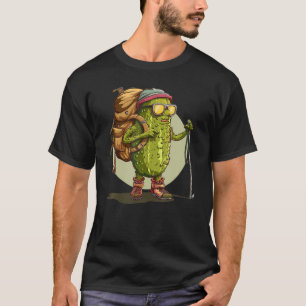 Rugzakdragen Augurk Met Zonnebril Kostuum Voor Tre T-shirt