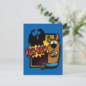 Ruh-Roh Scooby-Doo en een Ghost Briefkaart (Staand voorkant)
