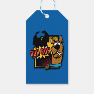 Ruh-Roh Scooby-Doo en een Ghost Cadeaulabel