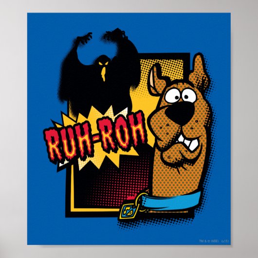 Ruh-Roh Scooby-Doo en een Ghost Poster (Voorkant)