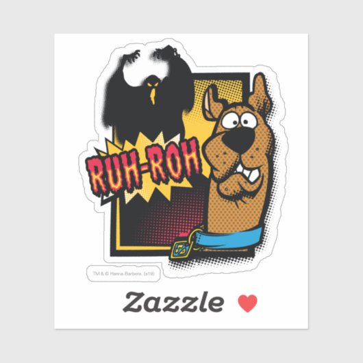 Ruh-Roh Scooby-Doo en een Ghost Sticker (Vel)