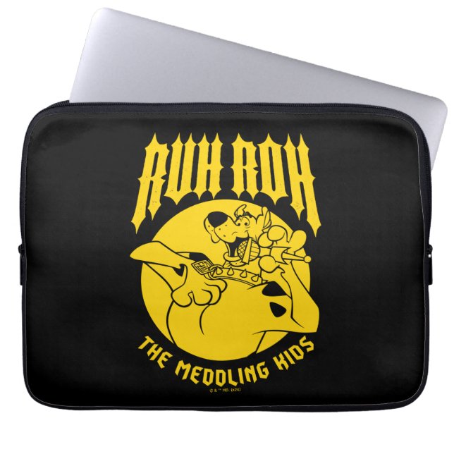 Ruh Roh Scooby-Doo Het bemoeizuchtige Kinder icoon Laptop Sleeve (Voorkant)