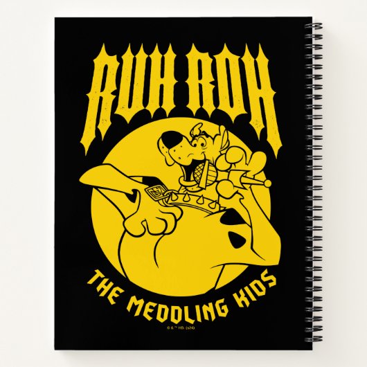 Ruh Roh Scooby-Doo Het bemoeizuchtige Kinder icoon Notitieboek (Achterkant)