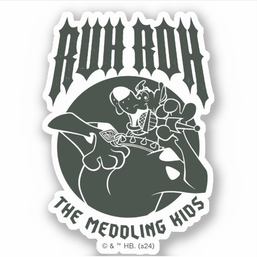 Ruh Roh Scooby-Doo Het bemoeizuchtige Kinder icoon Sticker (Voorkant)
