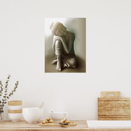 Ruhender Buddha Poster (Keuken)
