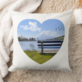 Ruheplatz am See – Zierkissen mit Naturmotiv Kussen