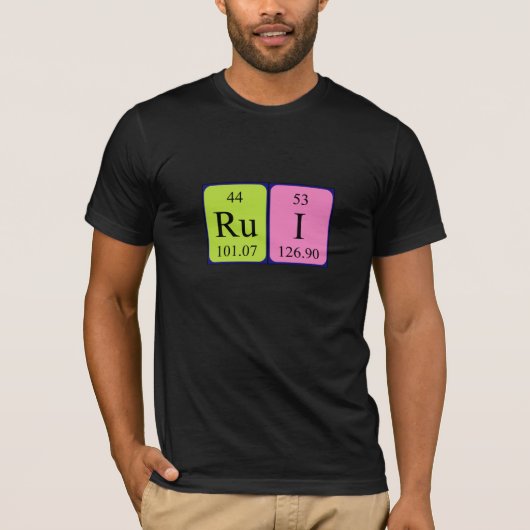 Rui periodieke lijstnaam shirt (Voorkant)