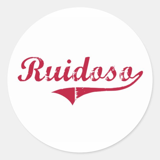 Ruidoso New Mexico Classic Design Ronde Sticker (Voorkant)