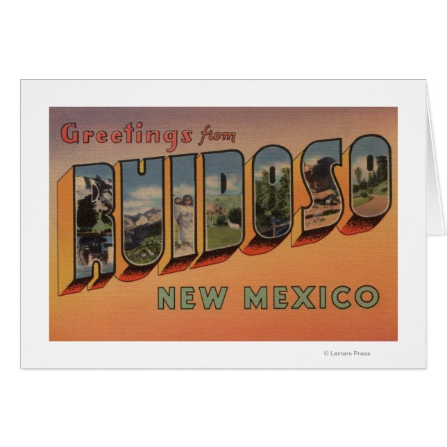 Ruidoso, New Mexico - Grote Letter-scènes (Voorkant Horizontaal)