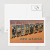 Ruidoso, New Mexico - Grote Letter-scènes Briefkaart (Voorkant / Achterkant)