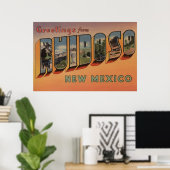 Ruidoso, New Mexico - Grote Letter-scènes Poster (Thuiskantoor)