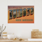 Ruidoso, New Mexico - Grote Letter-scènes Poster (Keuken)