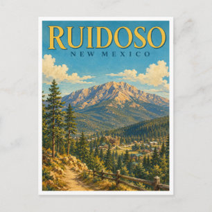 Ruidoso New Mexico Sierra Blanca GeoSaga Briefkaart