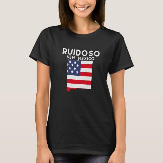 Ruidoso USA State America Travel New Mexican New M T-shirt (Voorkant)