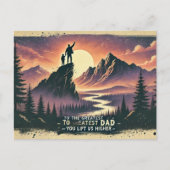 Ruig berglandschap voor Vaderdag Briefkaart (Voorkant)