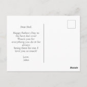 Ruig berglandschap voor Vaderdag Briefkaart (Achterkant)