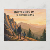 Ruig berglandschap voor Vaderdag Briefkaart (Voorkant)