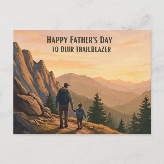 Ruig berglandschap voor Vaderdag Briefkaart (Voorkant)