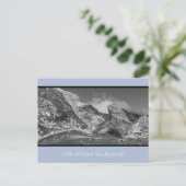 Ruig landschap Gran San Bernardo Briefkaart (Staand voorkant)