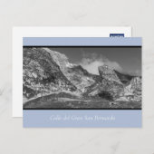 Ruig landschap Gran San Bernardo Briefkaart (Voorkant / Achterkant)