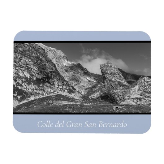 Ruig landschap Gran San Bernardo Magneet (Horizontaal)