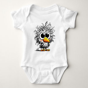 Ruig Vogeltje: Lieve en Grappige Kunst Romper