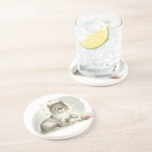 ruig zandsteen onderzetter (Zijkant)