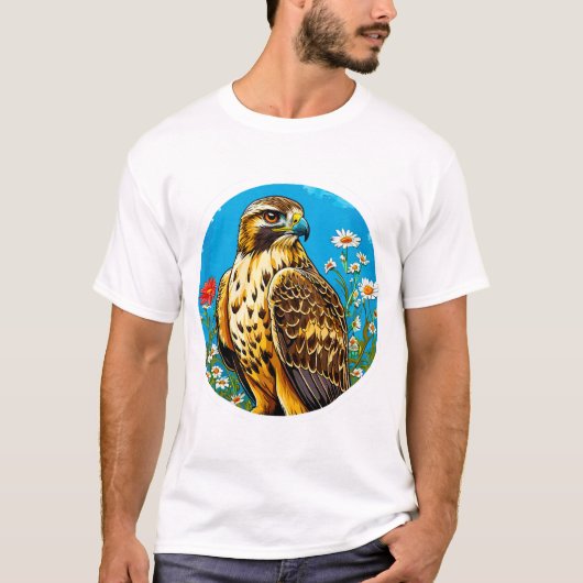Ruige kiekendief vogel t-shirt (Voorkant)