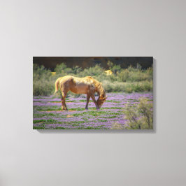 Ruik de bloemen, canvas afdruk