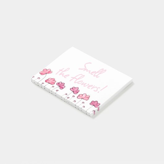 Ruik de Bloemen Inspirerend Positieve Post-its Post-it® Notes (Schuin)