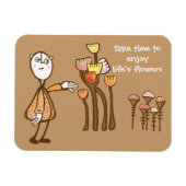 Ruik de bloemen magneet (Horizontaal)