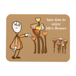 Ruik de bloemen magneet