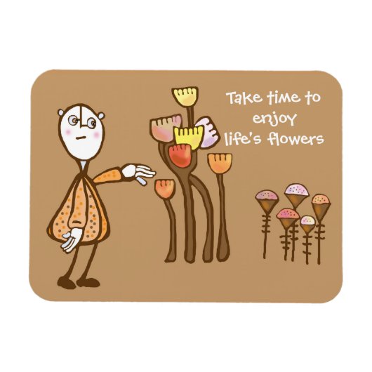 Ruik de bloemen magneet (Horizontaal)