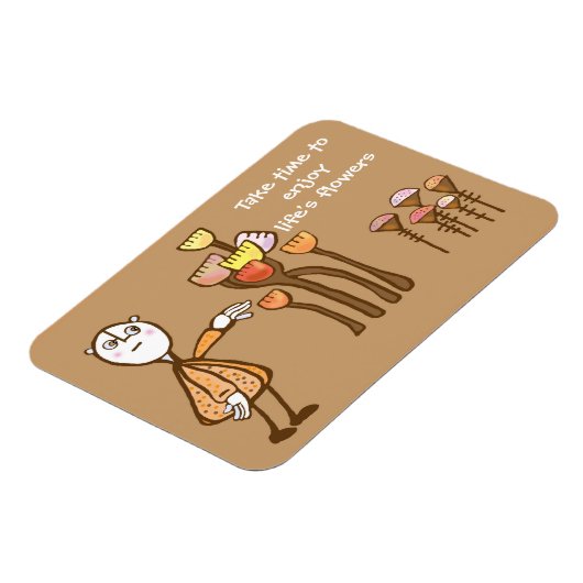 Ruik de bloemen magneet (Linkerzijde)