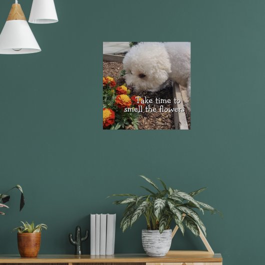Ruik de Bloemen Poster (Woonkamer 1)
