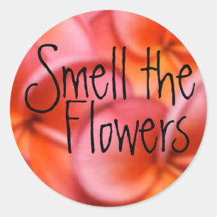Ruik de bloemen Sticker