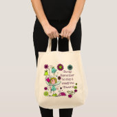 Ruik de bloemen tote bag (Voorkant (product))
