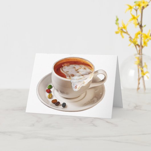 Ruik de Kaart van de koffieverjaardag (Gele Bloem)